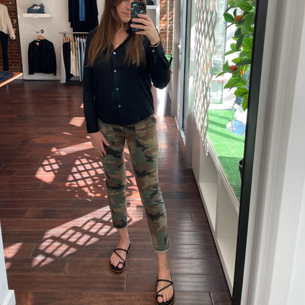 Nili Lotan Jenna camo cargo pant size 0
